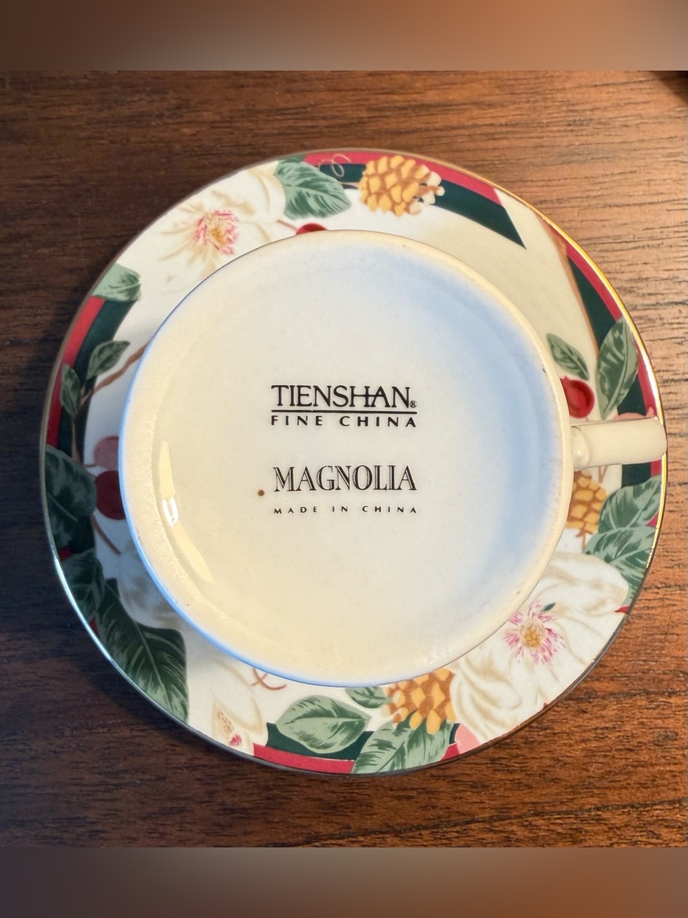 TIENSHAN MAGNOLIA FINE CHINA 4 PIECE PLACE SETTING (1) Set - Picture 8 of 9